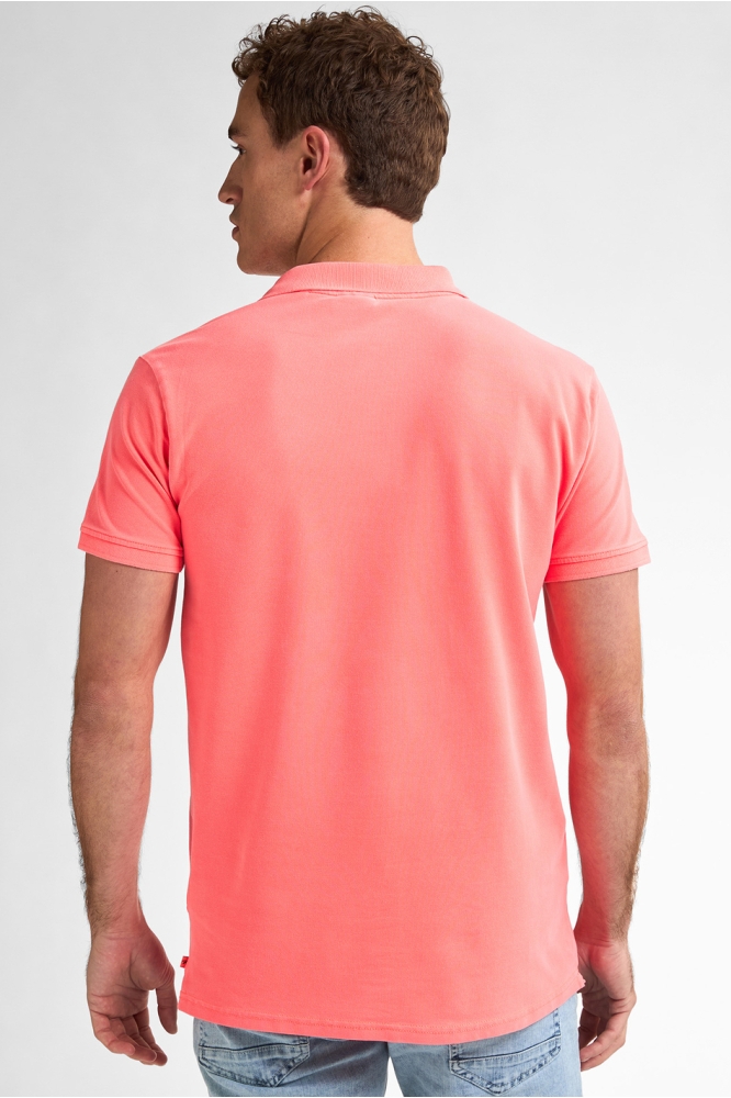 POLO MET RIBKRAAG M 1050 POL945 3099 FIERY CORAL